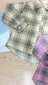 Kemeja Flanel Julya Anak Korean Style / Kemeja Kotak Kotak Anak 1-5 thn