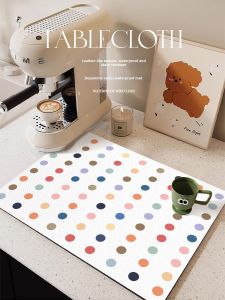 xy | Dopamine Color Dots High-end Waterproof Oil-proof Leather Placemat