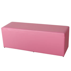 Soft-padded Rectangular Bench For Kindergarten