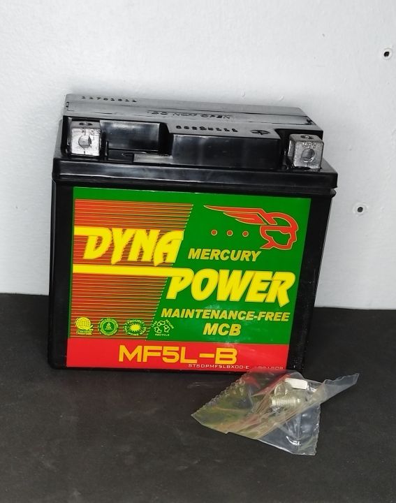 DYNA POWER Click Motorcycle Scooter Battery MF5L-B MF | Lazada PH