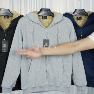 Áo khoác nỉ lót lông cừu nam nữ dày dặn ấm áp áo khoác hoodie nam nữ phong cách thời trang thể thao