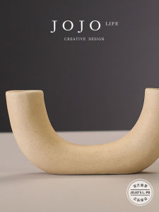 Nordic Style Creative Ceramic Candle Holder for Dinner JOJOS L. PD.milk Milk Powder Decorative Home Accessories