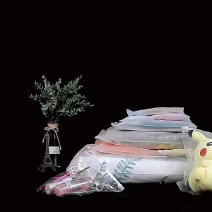 Kantong PVC Zipper Bag Plastik Pouch Penyimpanan Serbaguna Matte Transparant