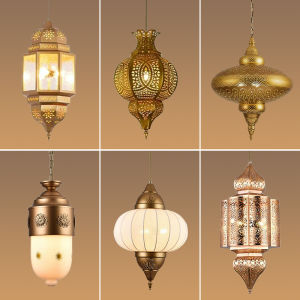 GUZHIYI | Thai Vintage Chandelier Southeast Asian Middle Eastern Turkish Style Carved