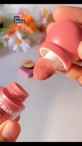 บลัชออน บลัชหัวโต OLIBOLLA บลัชออนปัดแก้ม บลัชออนเหลว บลัชออนสูตรน้ำ เนื้อลิขวิด บลัชออนเหลวสีหวานน่ารักธรรมชาติ ติดทน กันน้ำ แถมพัฟแป้งฟรี