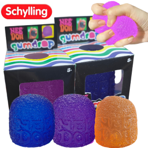 Schylling Nee Doh Mini Candy Toy NeeDoh Gumdrop Soft Sensory Fidget Toy Stress Relief Squeeze Ball Blind Box