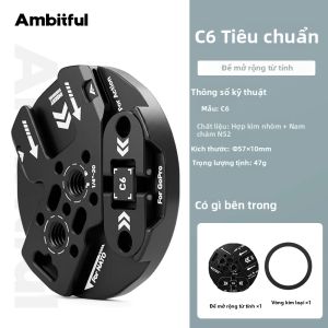 AMBITFUL | Giá Đỡ Điện Thoại Từ Tính AMBITFUL C6 Với Lỗ Vít 1/4 Inch Đa Năng Tương Thích Với Cần Xoay Magic Arm Chân Máy Và Các Loại Đầu Khác
