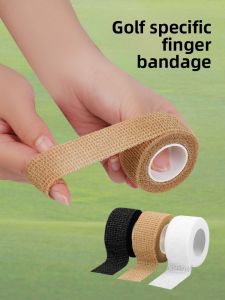 Adjustable Elastic Golf Grip Tape Self-Adhesive Finger Protection Bandage Anti-Slip Wear-Resistant Shockproof Waterproof Sweatproof Sports Strap Handle Wrap Accessories