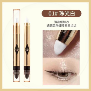 Vini Bear Net Red Eyeshadow Pen Single Color Smoke Purple Orange Eyeshadow Easy to Color Natural 3D Pearl Long Lasting Makeup Tool