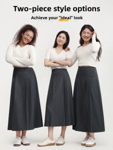 HIPPIE MISS | Hippie Girl Gray Pleated Umbrella Silhouette Mid-length Dress