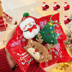 5 Pcs Christmas Surprise Blind Bag Doll Pendant Brooch Decorative Pin Pendant Childrens Christmas Gift