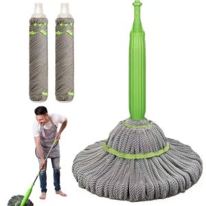 2 In 1 Dehydrated Mop Dehydrated Handheld Long Handled Mop Floor Washing Mop Squeeze Household Cleaning Floor Wash Wet