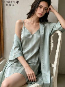 GAINREEL | Silky Lace Sleepwear Dress with Robe