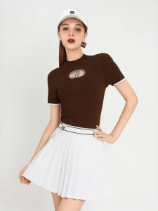 RYDER CUP EST.1927 | Summer Cool Retro Hollow-out Print Half-Neck T-shirt