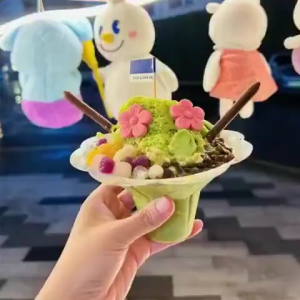 Keranixy 50pcs Disposable Yogurt Cup Ice Cream Bowl Snow Cone Shaved Ice Smoothie Dessert Packaging Cup Cawan