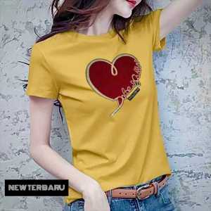 BAYAR DI TEMPAT(COD)-Kaos Terbaru LOVE MARUN Kaos Branded Premium Kaos import Terkeren Kaos wanita Dewasa kaos Wanita Distro terbaru Atasan Kekinian Murah Lengan Pendek Tumblr Tee Casual T-shirt Cotton Combed Tshirt Pakaian Olahraga Santai Remaja