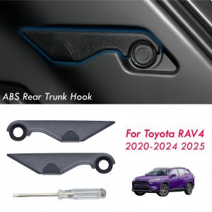 2PCS Rear Trunk Hooks For Toyota RAV4 2020-2024 2025 ABS Trunk Grocery Bag Hook Hanger RAV4 Accessories