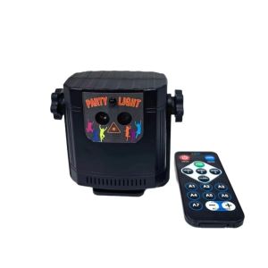YOUYUEPIN Rechargeable Laser Light 2000mAh Battery Portable Sound Activated Projector Lamp 68 Modes Remote Control For Birthday Wedding Outdoor