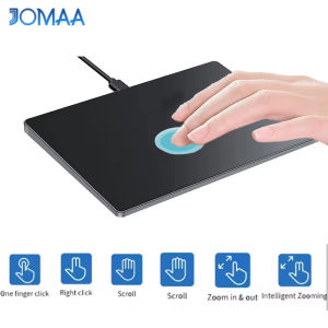 Jomaa Wired Trackpad Muti-TouchTouchpad with High Precision USB Touchpad for Windows 7/10/11 Laptop Notebook PC Computer Black