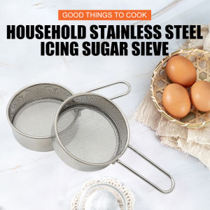 304 stainless steel flour sieve handheld baking 40 mesh small sieve kitchen mesh sieve powdered sugar sieve