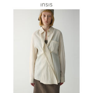 INSIS FEMME | Wrinkled Texture Convertible Lyocell Shirt