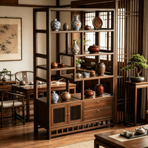 OYIla | Chinese Antique Style Display & Storage Cabinet