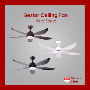 BESTAR VINO 38inch/48inch/54inch DC Motor Ceiling Fan with LED Light and Remote Control