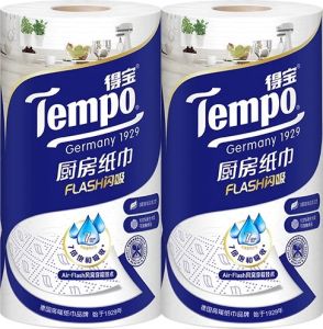 Tempo Tuala kertas dapur /kitchen paper Water washing 3ply 88S 得宝厨房卷纸