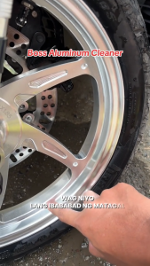 Best Seller BOSS Aluminum Cleaner Restorer Spray Bottle Wheel Rim Polish Brightener Wash Shine Formula Protection Detail Supply Professional Heavy Duty Oxidation Removal Alloy Rims Maintenance Liquid 250ml Fast Acting Safe On Metals