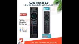Điều khiển chuột bay G20s Pro BT Phiên Bản 2023 - Bluetooth và 2.4G tìm kiếm giọng nói
