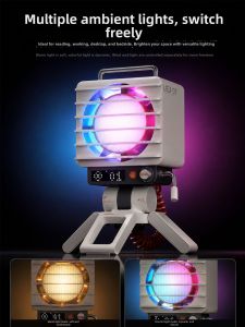 CHIC BUS | Super Strong Cool Breeze Quiet Long-Lasting Battery Desktop Fan
