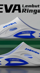 Sandal Pria Jelly Karet Baru Dewasa Pria Sandal Pria Keren Anti-Selip Pria Keren Fashion Kasual