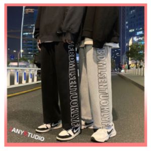 ผู้หญิงกางเกงขากว้างลำลองฤดูใบไม้ร่วงและฤดูหนาวแบรนด์ใหม่อินเทรนด์ขนาดเล็กเอวสูงบางพอดีกางเกงขาตรงหลวม