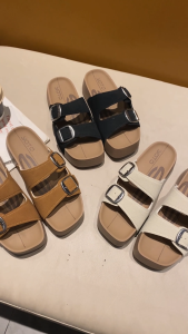 YOTO Birken-Style Platform Sandals For Women Square Toe with Double Adjustable Straps 4.5cm Height Comfort Slippers