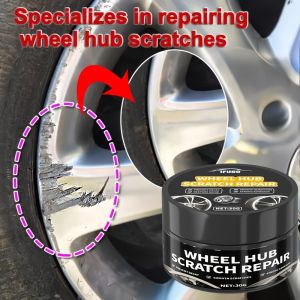 Automobile wheel rim scratch reconditioning paste tire rim scratch paint repair paste - aluminum alloy wheel hub repair