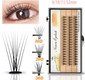 IVY 60pcs 10D 20D Nesura Scarecrow Hair Grafting Extension 0.07mm C Curl Makeup False Eyelash Individual Lashes 9mm 10mm 11mm 12mm 0.07mm