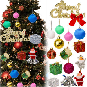 Christmas Ornaments Mixed Package Multiple Styles of Christmas Ball Xmas Tree Pendants New Year Christmas Party Decoration