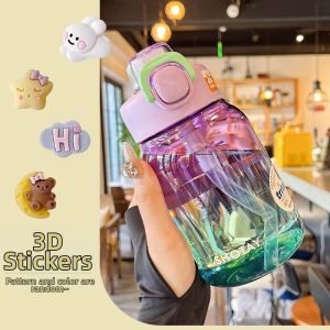BANKAYI | Gradient Color Tritan Material Water Bottle 1000ml