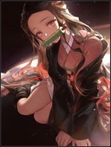 Bandai | Anime D-Demon S-Slayer N-Nezuko Mosaic Full Round/Square DIY Diamond Painting Canvas Art Wall Decor for Living Room No Frame