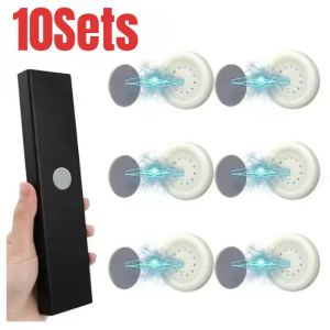 10sets Magnetic Wall Mount Hook / Strong Magnet Refrigerator Sticker / Fridge Magnet Decor Hanger / Anti-Lost Remote Control Magnetic Holder / Cabinet Household Organizer Hanging Rack