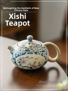 JISU | Exquisite Stoneware Design One-Person High-End Tea Pot with Filter