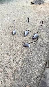 Lurestiker HOOK1/0 2/0 for lure softbaits 10pcs a bag 2.7g/3.5g 4.2g/5g fishing jigging head hooks tackle crank lure hooks