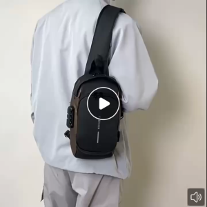 Shoulder Messenger Mens Bag Password Lock Chest Bag Mens Sports Backpack Multi-functional