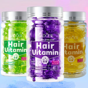 SADOER | 40/80/120pcs vitamin hair care essence capsulescontaining almond oiltea seed oilno-rinse conditionerhair care essential oil