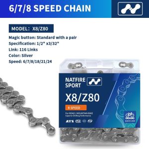 Bike Chain 6 7 8 9 10 11 12 Speed with Quick Chain Bicycle Chains Link MTB Road Bike Current Mountain Bike for Shimano Bike Part