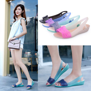 Women Shoes Jelly Clog slipper Croc for Woman Sandals Candy Color Hollow Peep Toe croc Women Beach Rainbow croc sandal for women