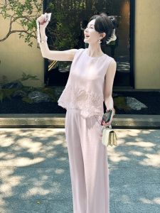 QFN | Luxurious and Elegant Ladylike Pink Lace Outfit