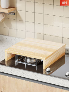 Simple Wooden Storage Shelf Stove Cover Plate