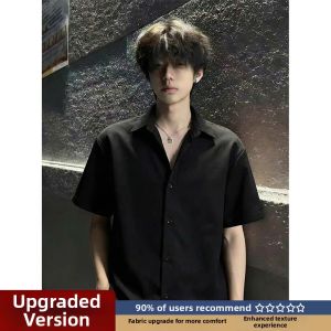 LIUBU | Black Cooling Lightweight Sun Protection Classy Stylish Short Sleeve Shirt