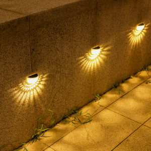 2Pack Solar Lights Outdoor1LED Honeycomb Wall LampIP65 Waterproof LightFence lightingfor GardenPatio YardTerrace Balcony